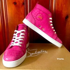 Christian Louboutin Louis Flat Alligator... Only pair in the world in this color